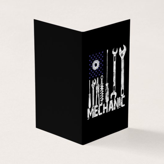 Mechanische overs | Vlag van de Mechanische Vereni Visitekaartje (Buitenkant)