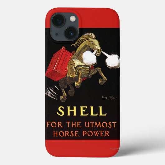Mechanische paarden met Shell Oil Case-Mate iPhone Case (Achterkant)