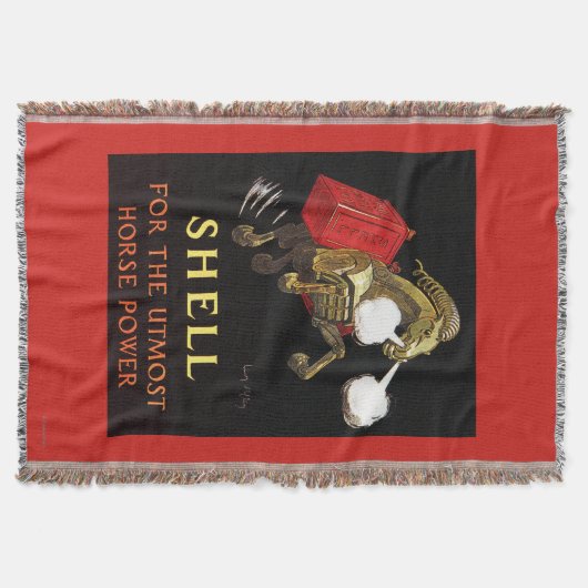 Mechanische paarden met Shell Oil Deken (Voorkant)