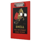 Mechanische paarden met Shell Oil Klembord (Links)