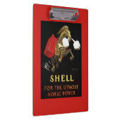 Mechanische paarden met Shell Oil Klembord (Rechts)