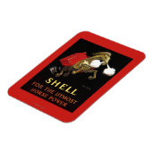 Mechanische paarden met Shell Oil Magneet (Linkerzijde)