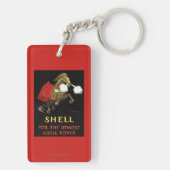 Mechanische paarden met Shell Oil Sleutelhanger (achterkant)