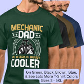 Mechanische papa als gewone maar koelere gereedsch t-shirt