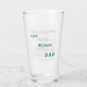 Mechanische papa | Vaderdag Glas (Achterkant)