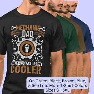 Mechanische papa zoals gewoonlijk maar cooler t-shirt