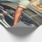 Mechanische Pin Up Cadeaupapier (Hoek)