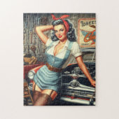 Mechanische Pin Up Legpuzzel (Verticaal)
