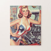 Mechanische Pin-up Legpuzzel (Verticaal)