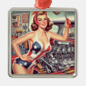  Mechanische Pin-up Metalen Ornament (Voorkant)