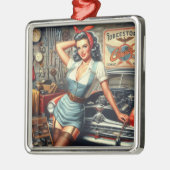 Mechanische Pin Up Metalen Ornament (Links)