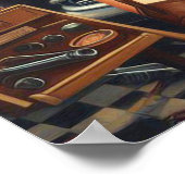 Mechanische Pin Up Poster (Hoek)