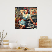Mechanische Pin Up Poster (Keuken)