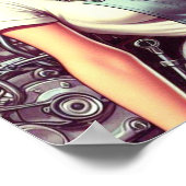 Mechanische Pin-up Poster (Hoek)