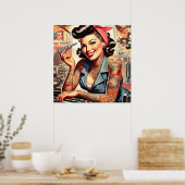  Mechanische Pin-up Poster (Keuken)