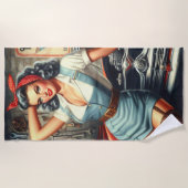  Mechanische Pin Up Strandlaken (Voorkant)