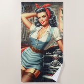  Mechanische Pin Up Strandlaken (Voorkant)