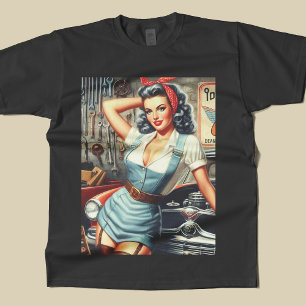 Mechanische Pin Up T-shirt
