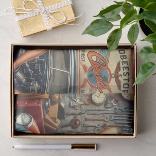 Mechanische Pin Up Tissuepapier (Geschenk)