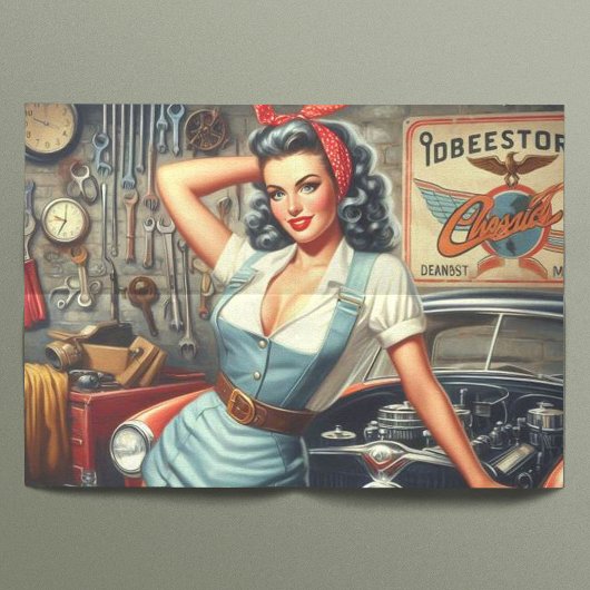 Mechanische Pin Up Tissuepapier