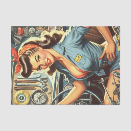 Mechanische Pin Up Tissuepapier (Voorkant)