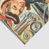 Mechanische Pin Up Tissuepapier (Detail)