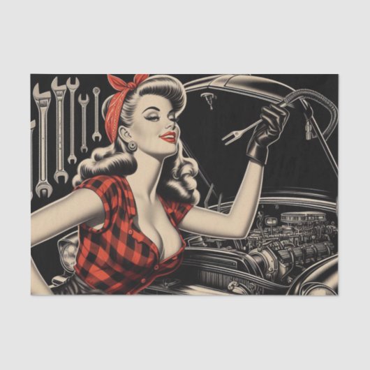  Mechanische Pin Up Tissuepapier (Voorkant)