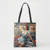  Mechanische Pin Up Tote Bag (Voorkant)