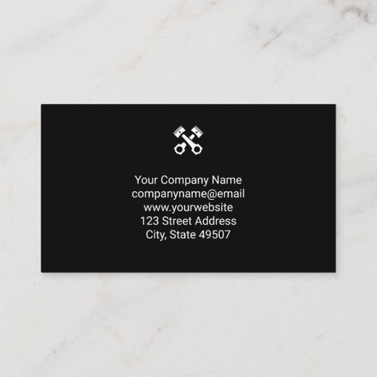 Mechanische reinigingsmachine visitekaartje (Achterkant)