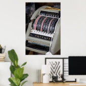 Mechanische Rekenmachine - Een Glimp in Poster (Thuiskantoor)