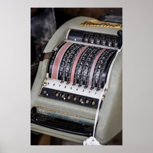 Mechanische Rekenmachine - Een Glimp in Poster (Voorkant)