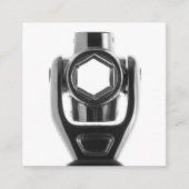 Mechanische & Repair Square Socket WFrench Busines Vierkante Visitekaartje (Voorkant)