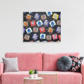 Mechanische Robot Cartoon Canvas Afdruk (Insitu (Woonkamer))
