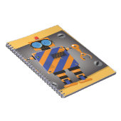 Mechanische Robot Cartoon Notitieboek (Rechterzijde)