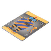 Mechanische Robot Cartoon Notitieboek (Linkerzijde)