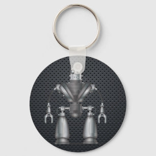 Mechanische Robot Cartoon Sleutelhanger