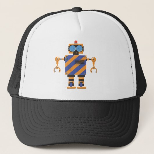 Mechanische Robot Cartoon Trucker Pet (Voorkant)
