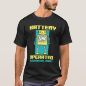 Mechanische robotica met batterijbediening t-shirt (Voorkant)