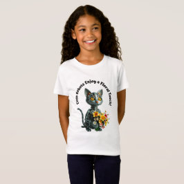 Mechanische romantische kat t-shirt