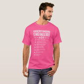 Mechanische Sarcastische Engineering Begrip En T-shirt (Voorkant volledig)
