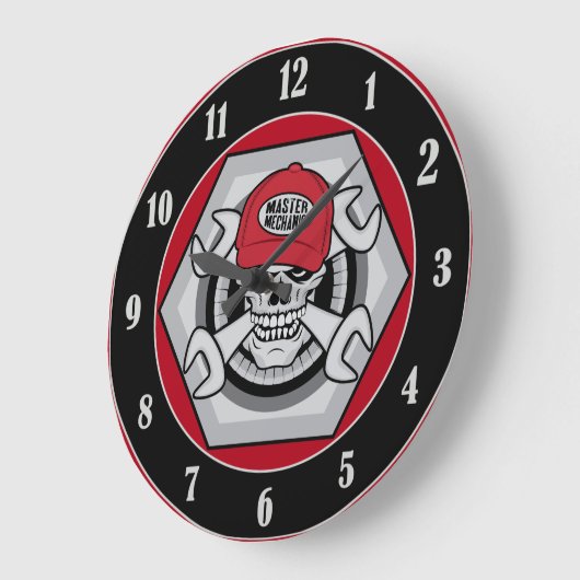 Mechanische schedel grote klok (Hoek)