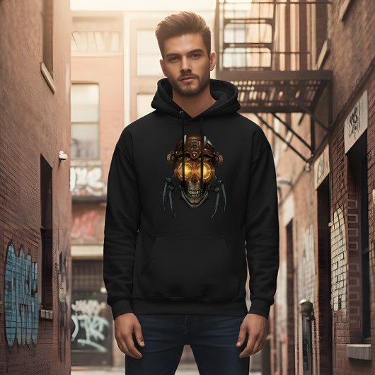 Mechanische Schedel: Steampunk Hoodie