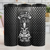 Mechanische schedel vrije fix waarschuwing thermosbeker