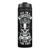 Mechanische schedel vrije fix waarschuwing thermosbeker (Voorkant)