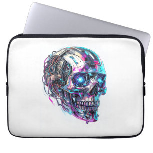 Mechanische schedelmatrix laptop sleeve