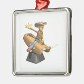 Mechanische schil metalen ornament (Links)