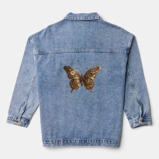 Mechanische schoonheid in vlucht denim jacket