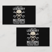 Mechanische schroevendraaier Workshop over het afs Visitekaartje (Voorkant / Achterkant)