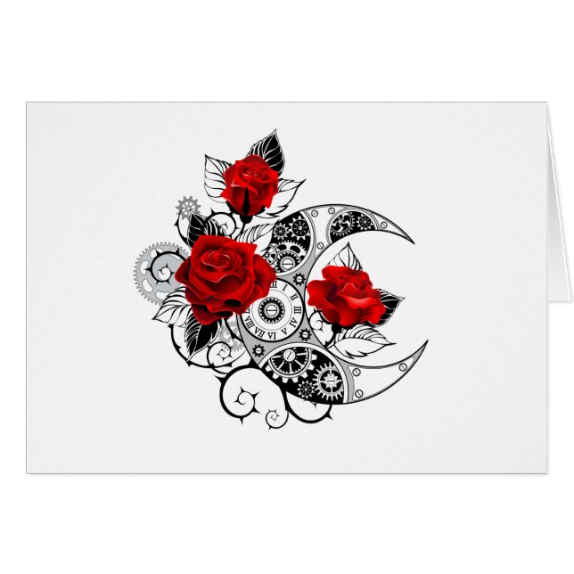 Mechanische Sikkel met Rode Rozen (Voorkant Horizontaal)