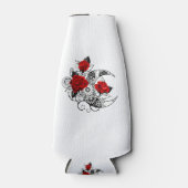 Mechanische Sikkel met Rode Rozen Flesjeskoeler (Voorkant)